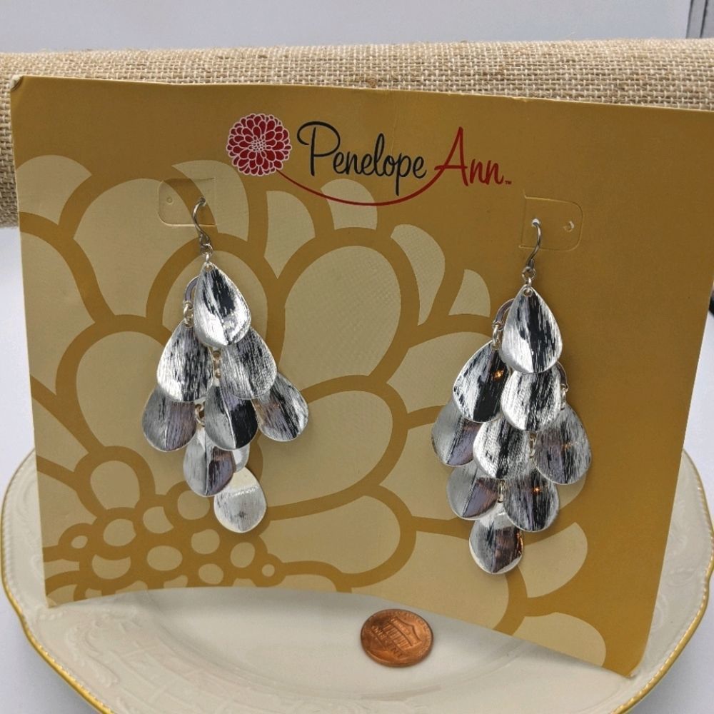 ✨3 for 25✨ Penelope Ann Silver Layer Drop Earrings